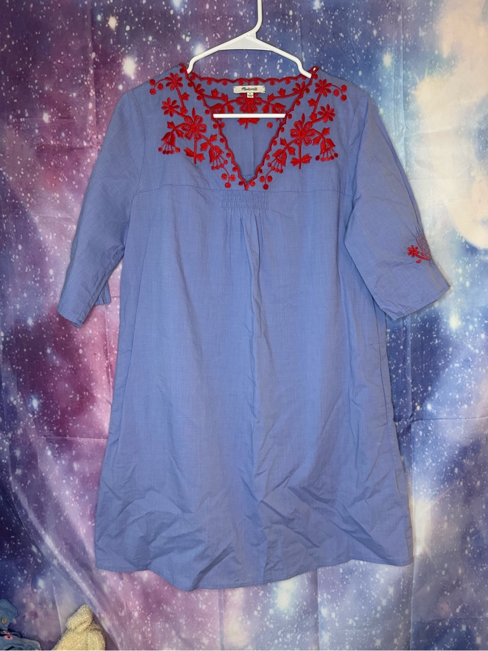 Madewell Embroidered Breeze Dress